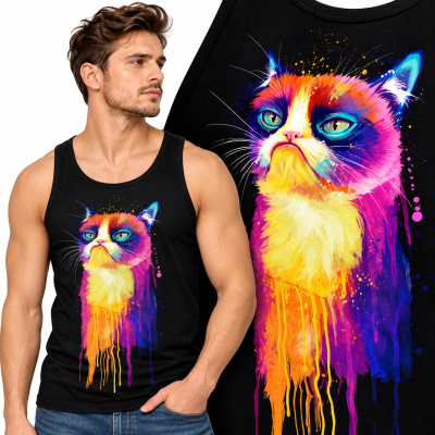 TANK TOP ZWIERZĘTA  KOT